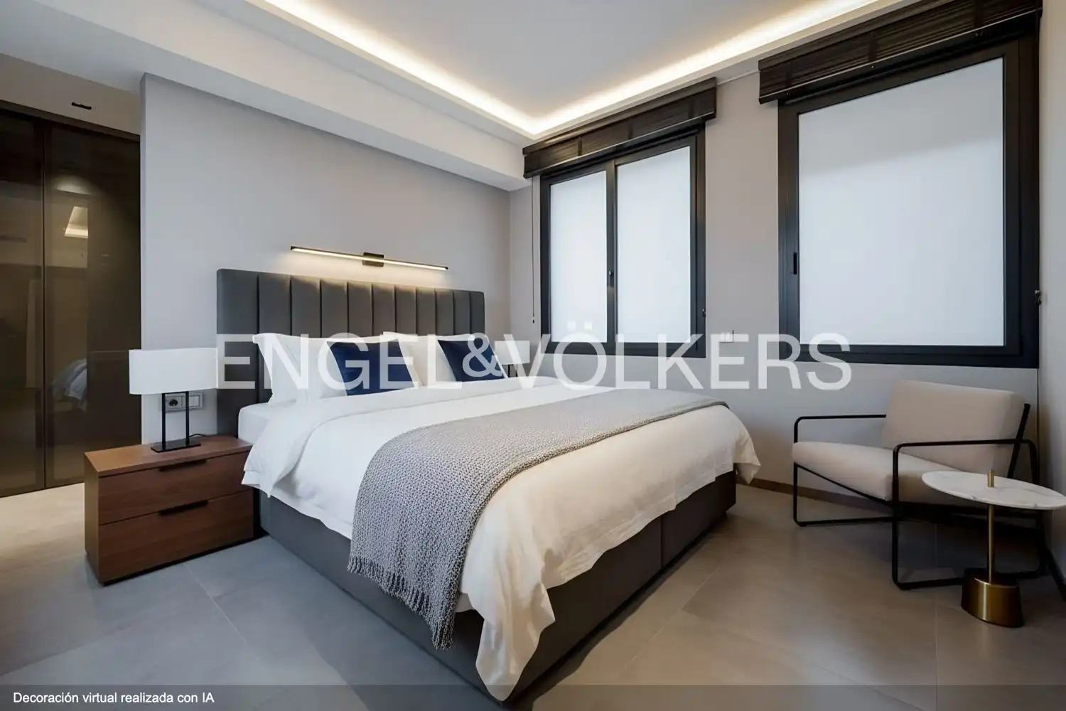 Schlafzimmer von Dachboden zum Verkauf in Madrid mit Klimaanlage, Heizung und Terrasse