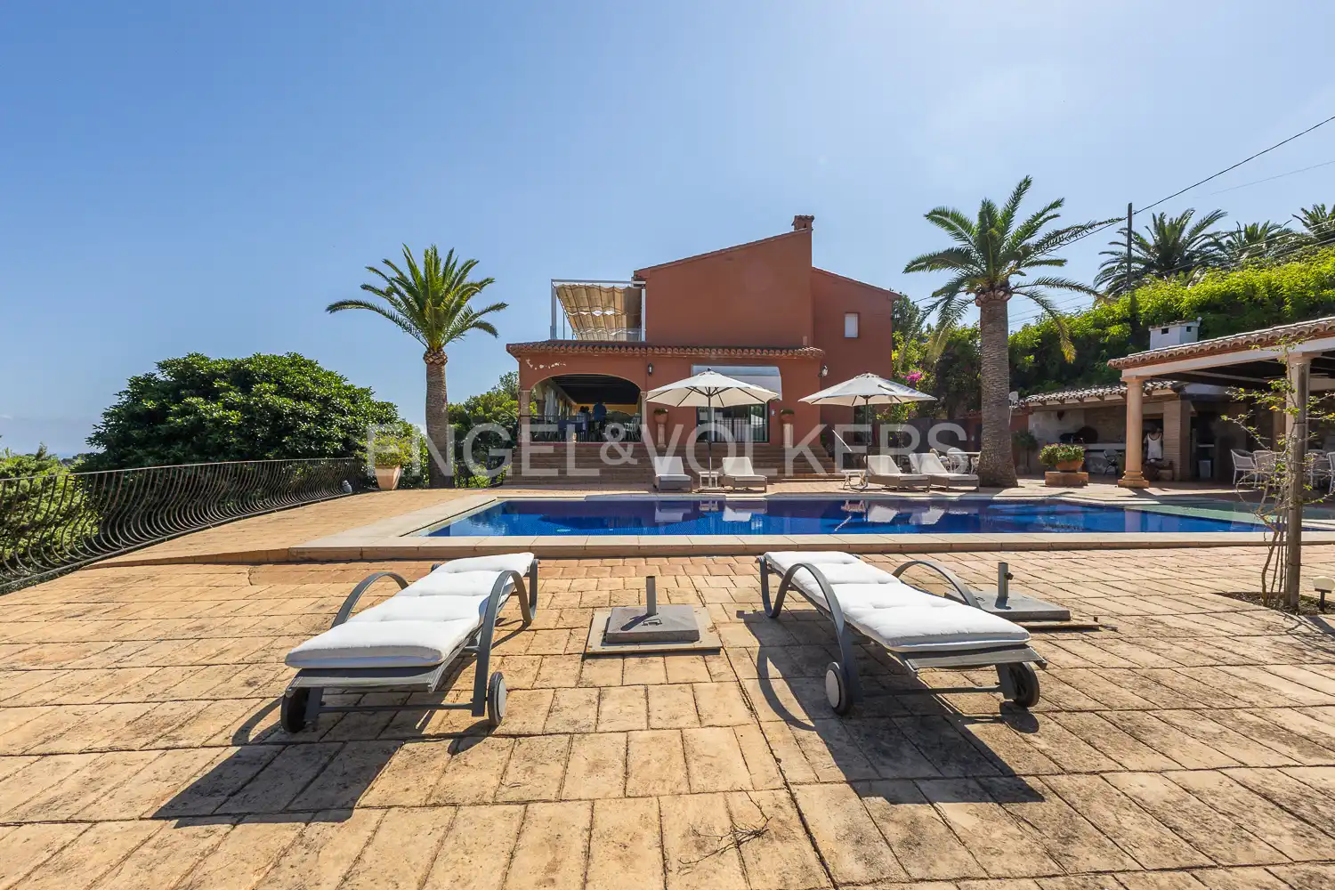 Außenansicht von Haus oder Chalet zur Miete in Jávea / Xàbia mit Klimaanlage, Heizung und Privatgarten