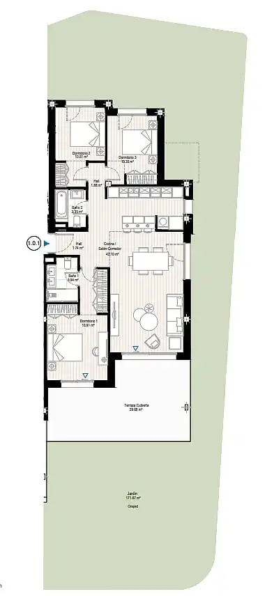 Apartamento con jardín en venta en Doña Julia Golf, imagen 15