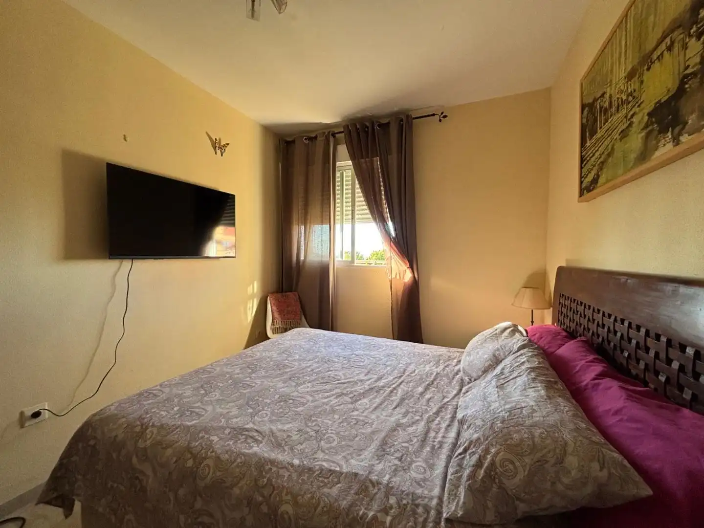 Schlafzimmer von Wohnung zur Miete in Dénia mit Klimaanlage, Terrasse und Schwimmbad
