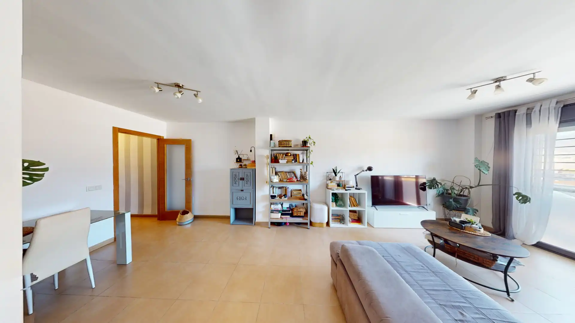 Living room of Flat for sale in Roquetas de Mar  with Air Conditioner, Heating and Private garden