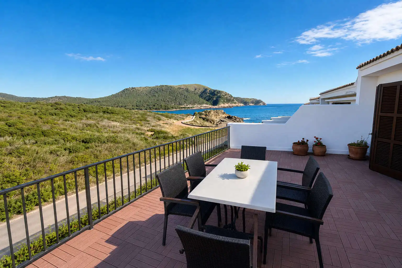 Terrasse von Einfamilien-Reihenhaus zur Miete in Capdepera mit Terrasse und Möbliert