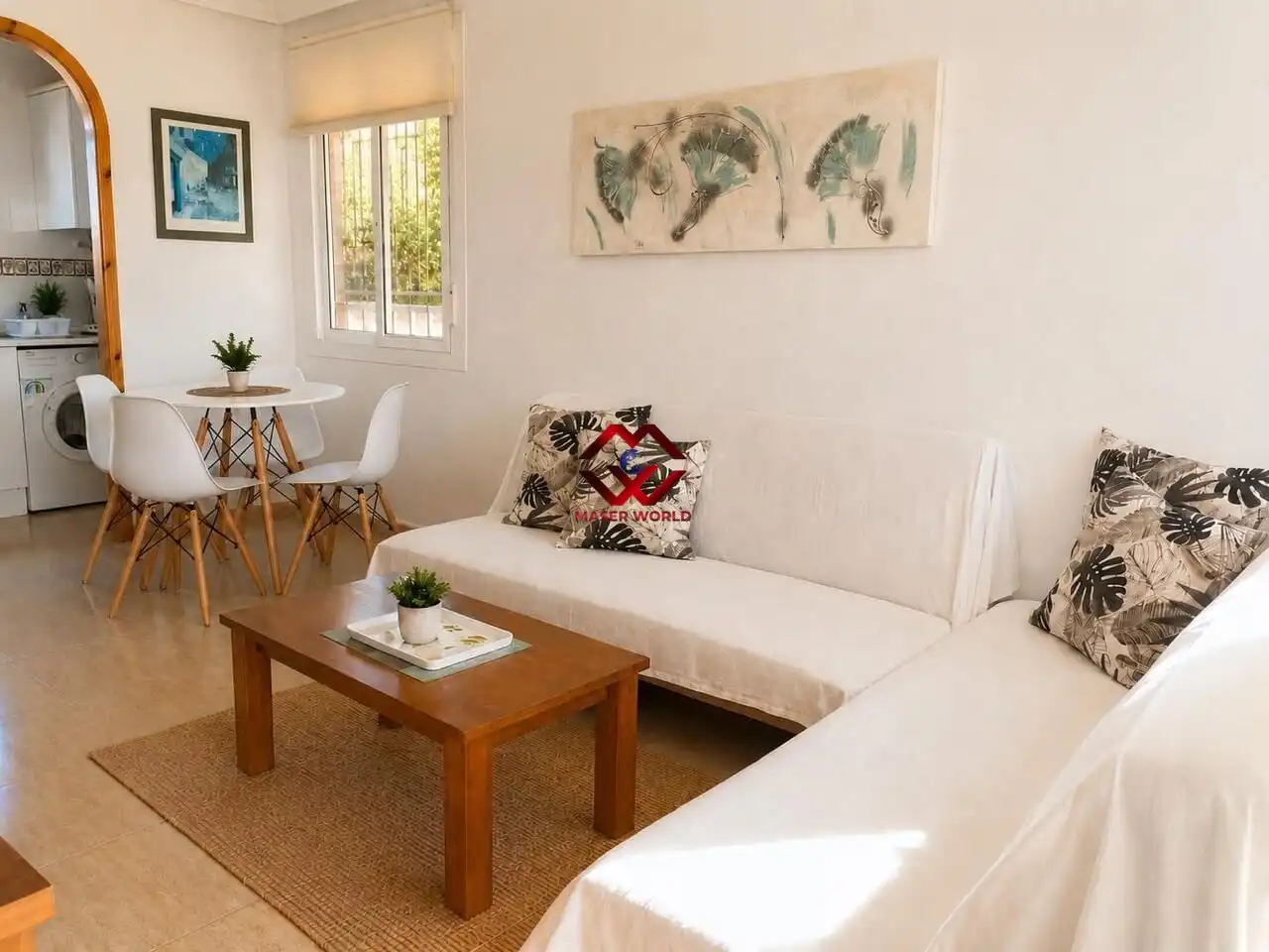 Sala d'estar de Casa o xalet en venda en Mazarrón amb Aire condicionat, Calefacció i Jardí privat