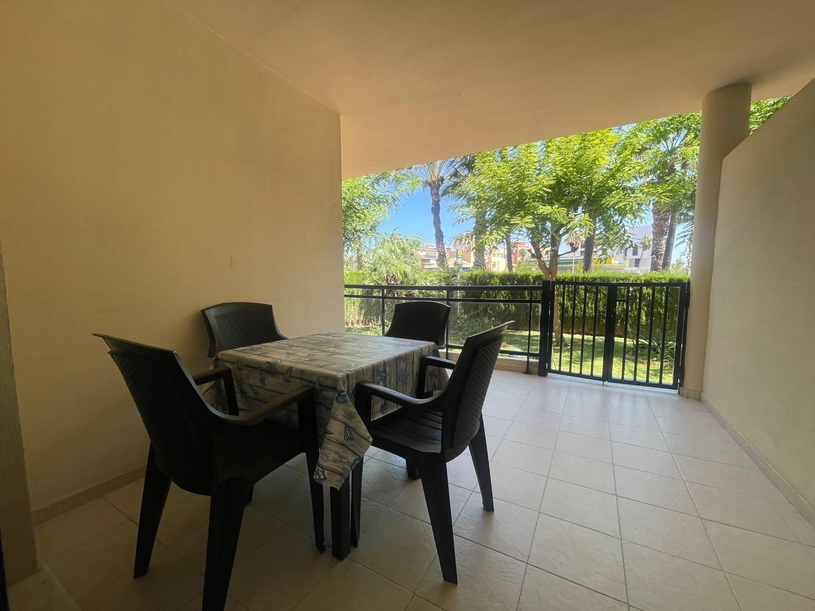 Terrassa de Apartament de lloguer en Dénia amb Jardí privat, Terrassa i Piscina comunitària