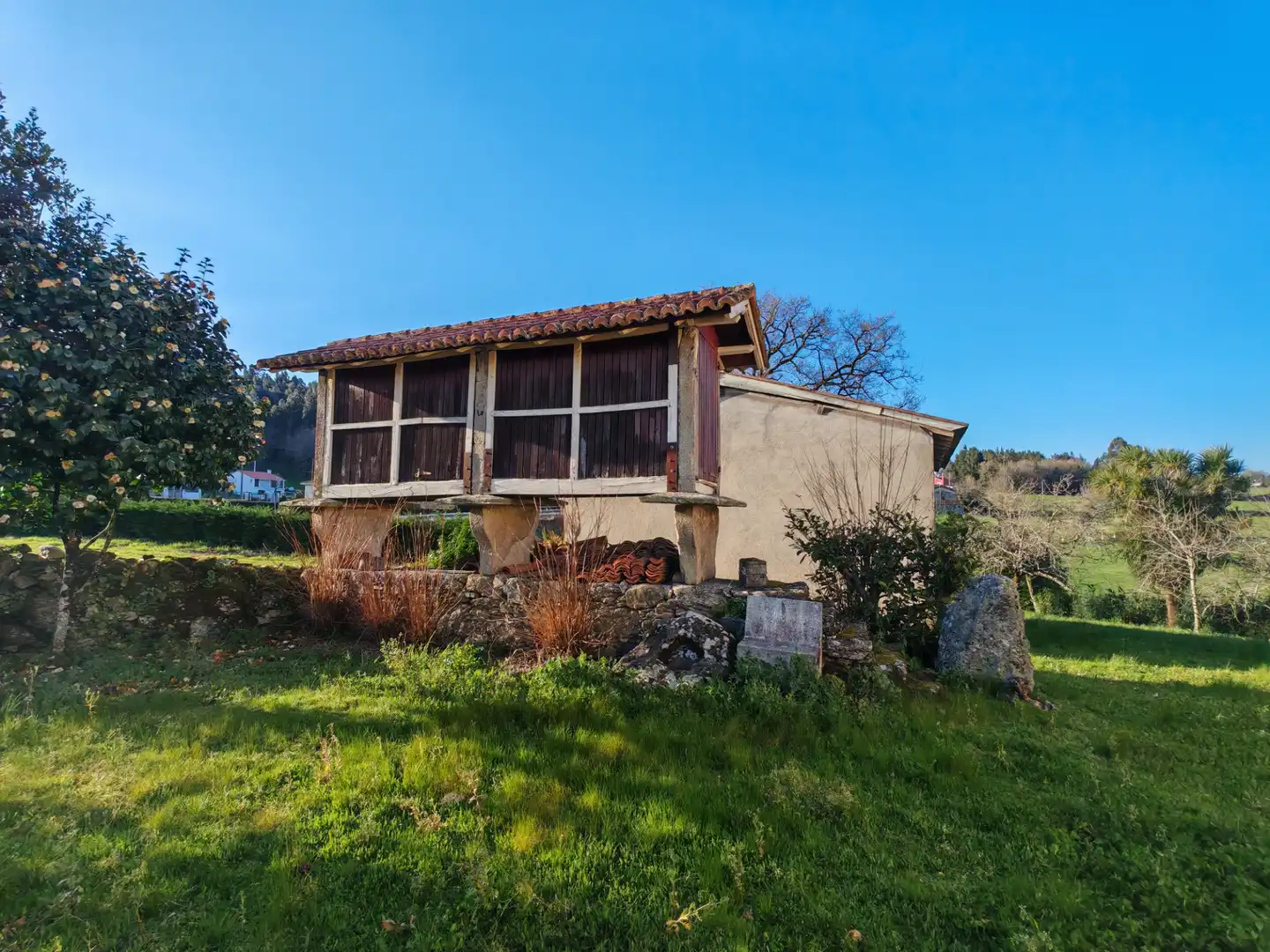 Vista exterior de Casa o chalet en venta en Santiso con Jardín privado, Trastero y Horno