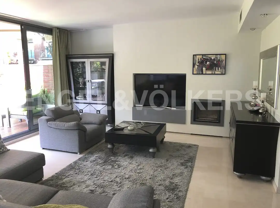 Sala d'estar de Casa adosada de lloguer en Gavà amb Aire condicionat, Calefacció i Jardí privat