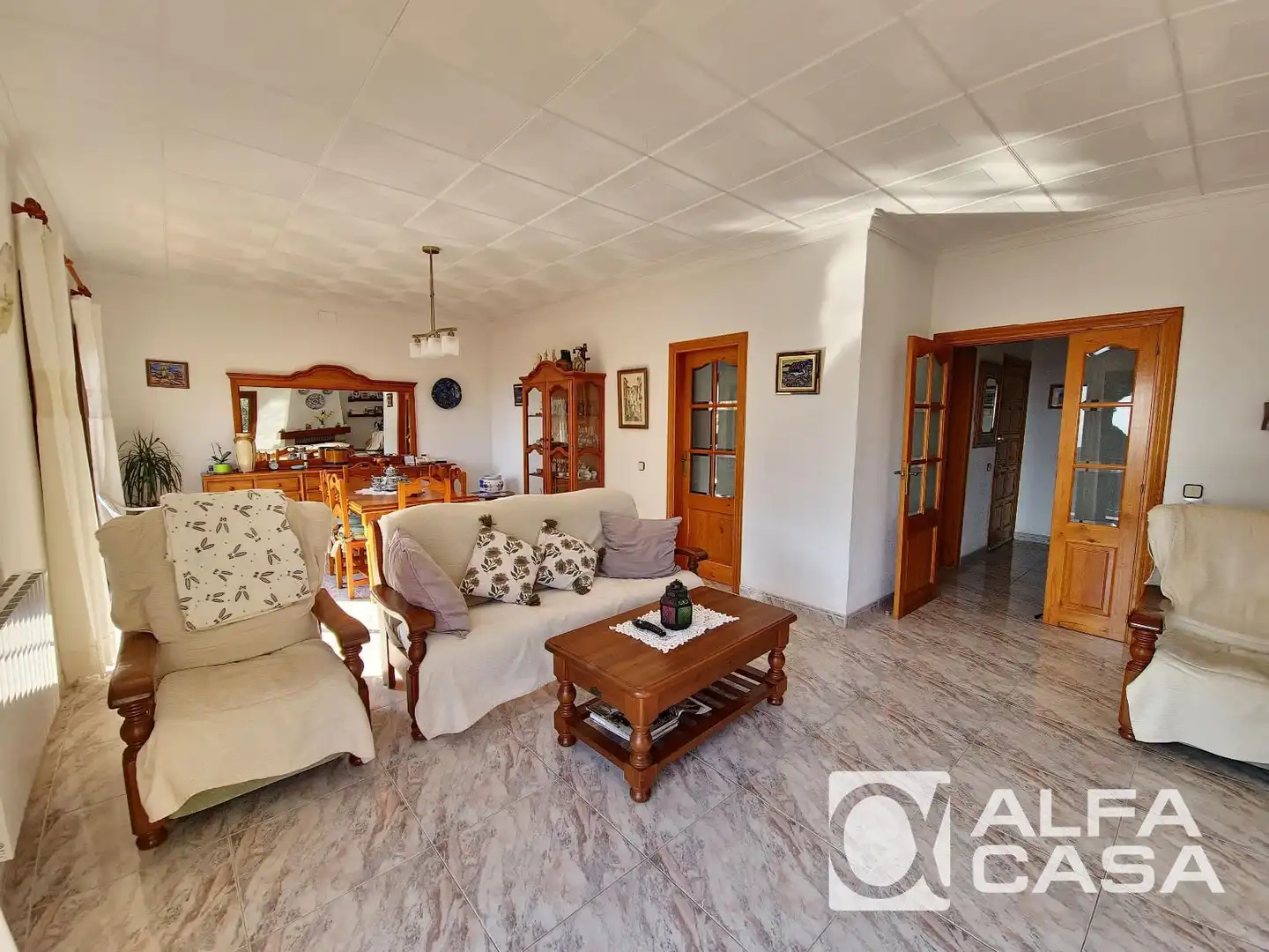 Living room of Houses for sale in Lloret de Mar  with Air Conditioner, Heating and Parquet flooring