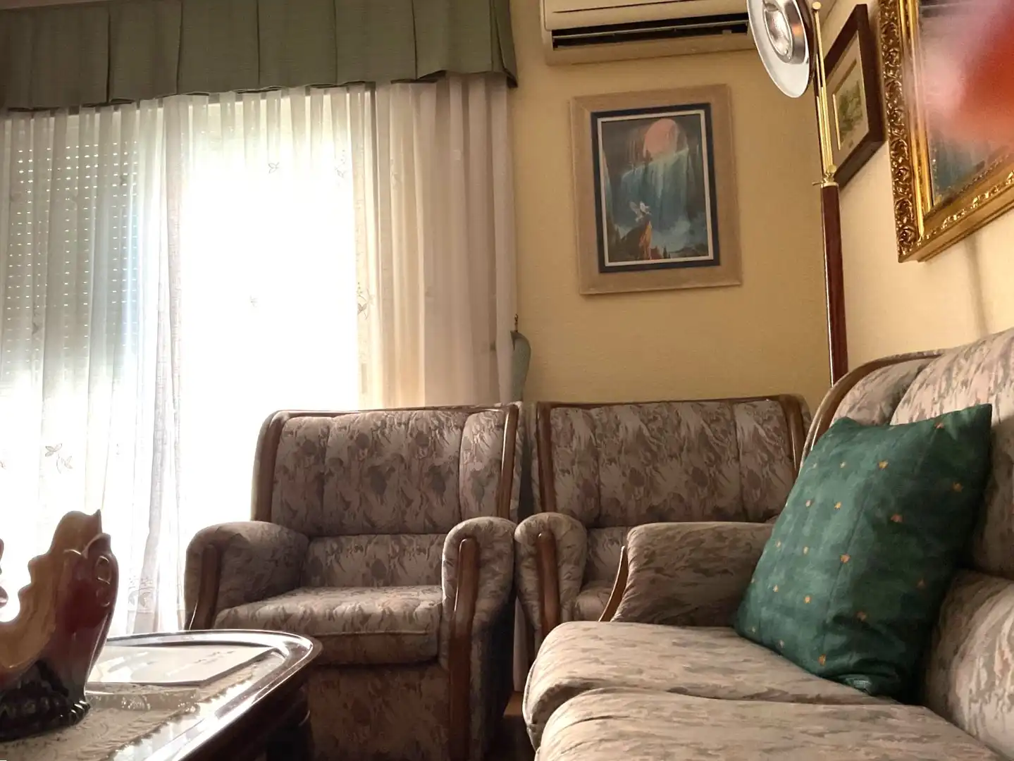 Sala de estar de Piso de alquiler en Madrid con Aire acondicionado, Amueblado y Horno