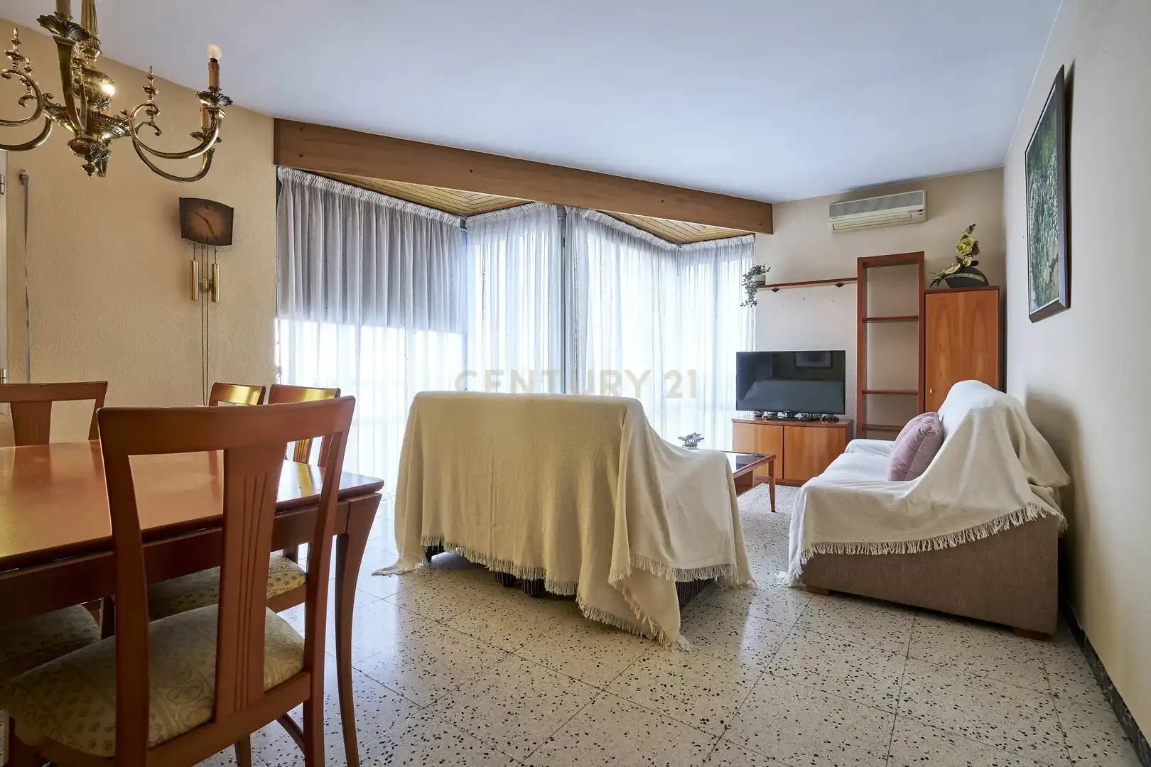 Sala d'estar de Apartament en venda en La Ràpita amb Aire condicionat, Traster i Moblat