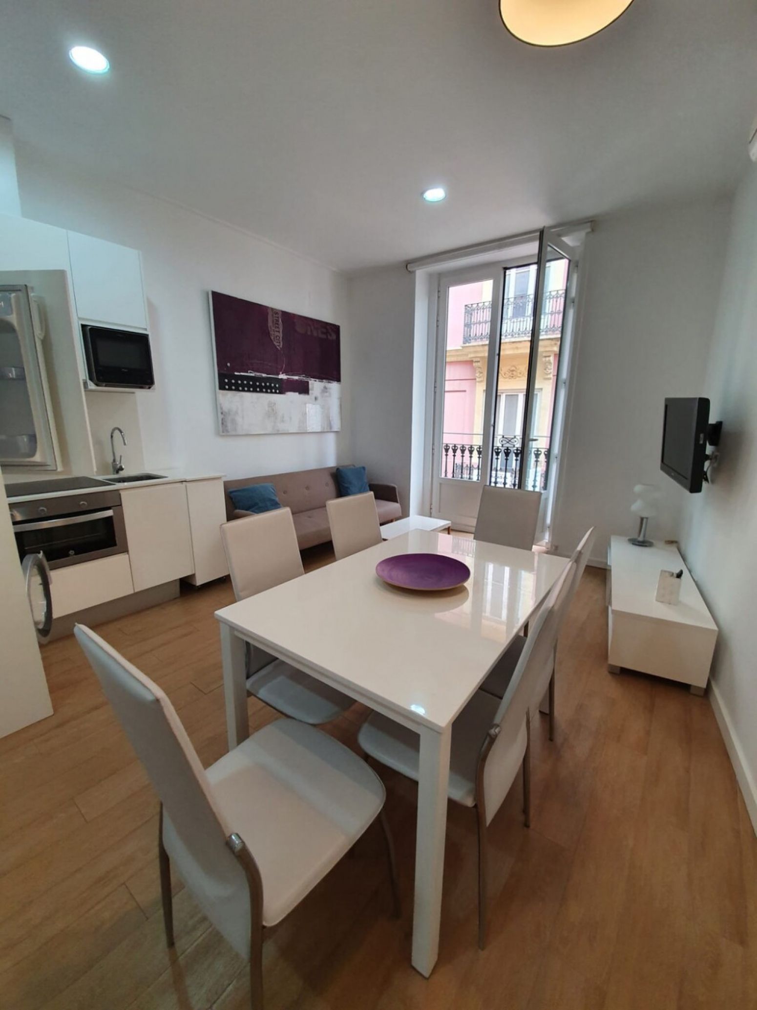 Dining room of Flat to rent in  Valencia Capital  with Air Conditioner, Heating and Parquet flooring