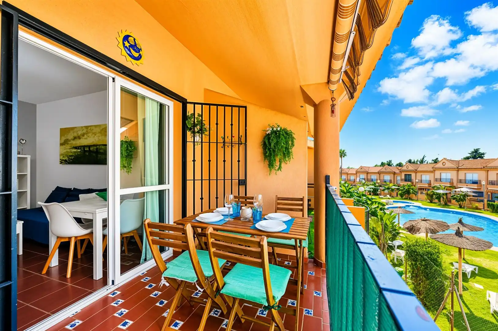 Terraza de Apartamento en venta en Chiclana de la Frontera con Aire acondicionado, Jardín privado y Terraza