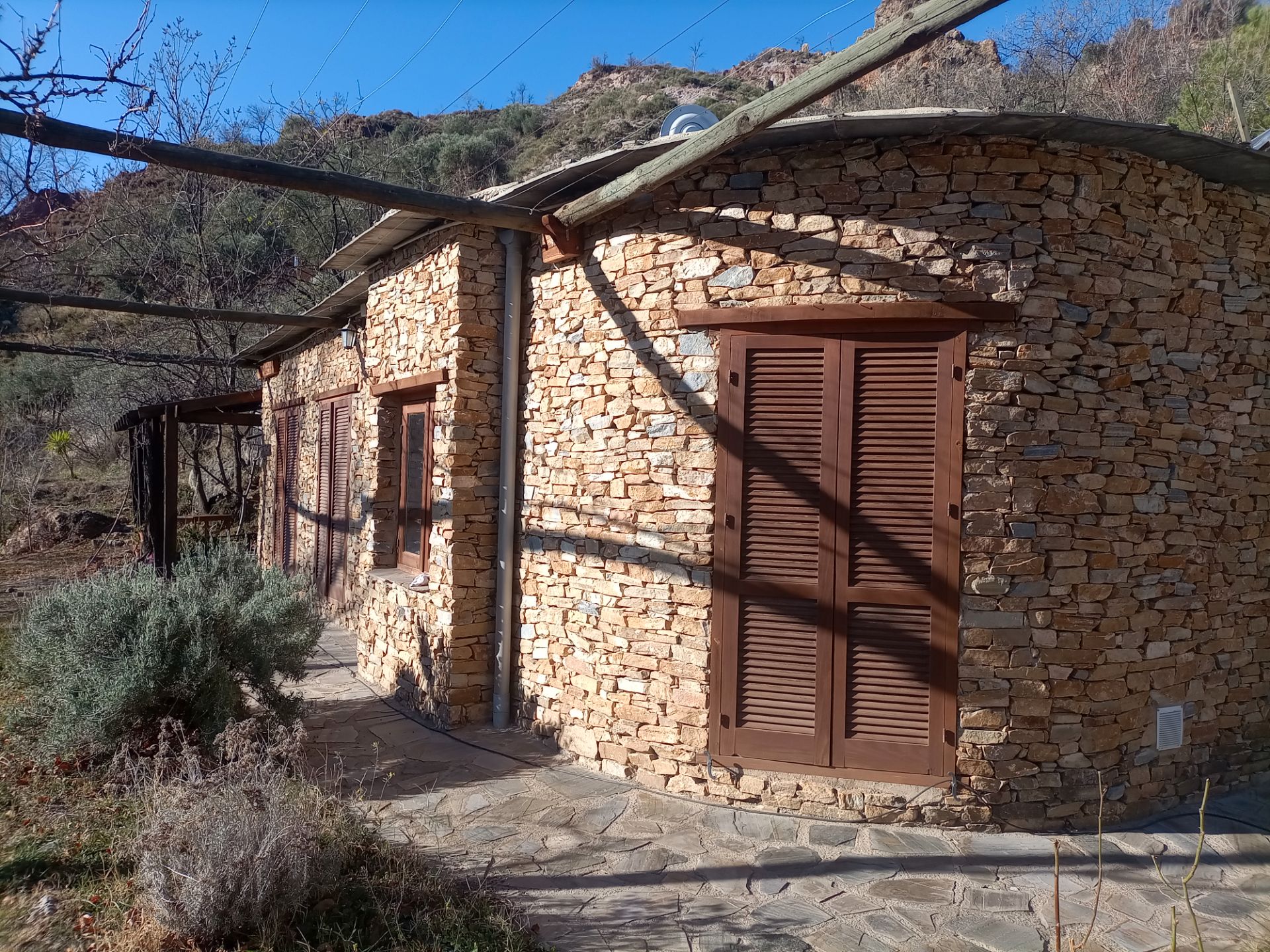Exterior view of Country house for sale in Alpujarra de la Sierra  with Heating, Private garden and Storage room