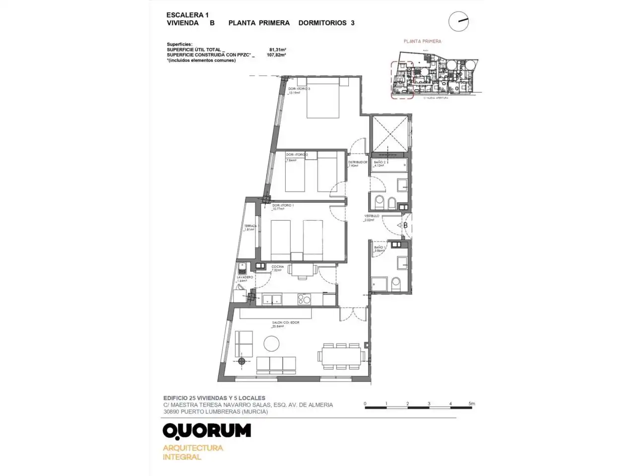 Piso en venta en Puerto Lumbreras con Aire acondicionado y Balcón