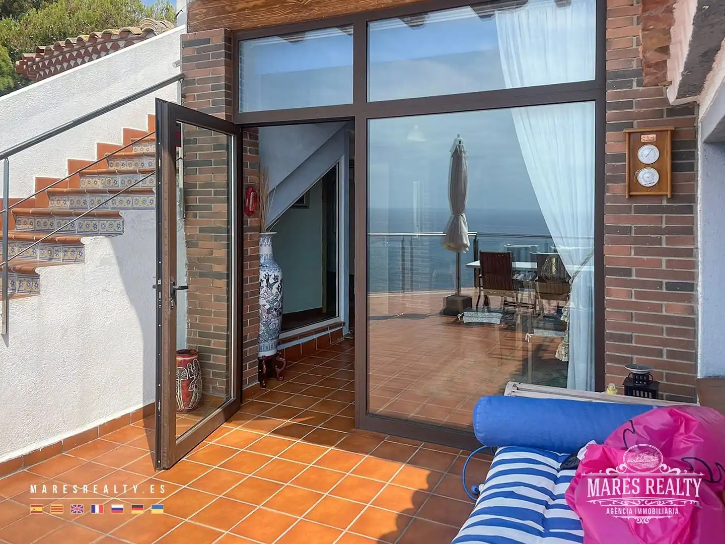 Terraza de Casa o chalet en venta en Lloret de Mar con Calefacción, Jardín privado y Piscina