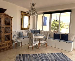 Dining room of Duplex to rent in Marbella  with Air Conditioner, Terrace and Furnished