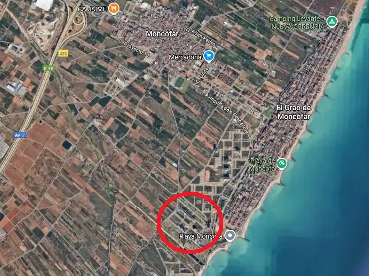 Vista exterior de Edificio en venta en Moncofa