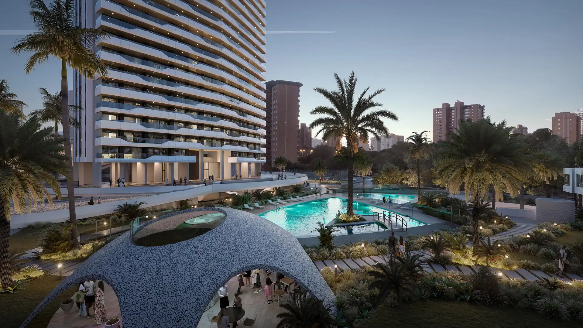 Terraza de Apartamento en venta en Benidorm con Trastero, Piscina y Amueblado