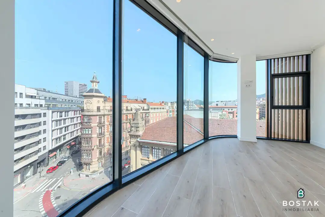 Sala de estar de Piso de alquiler en Bilbao  con Calefacción y Terraza