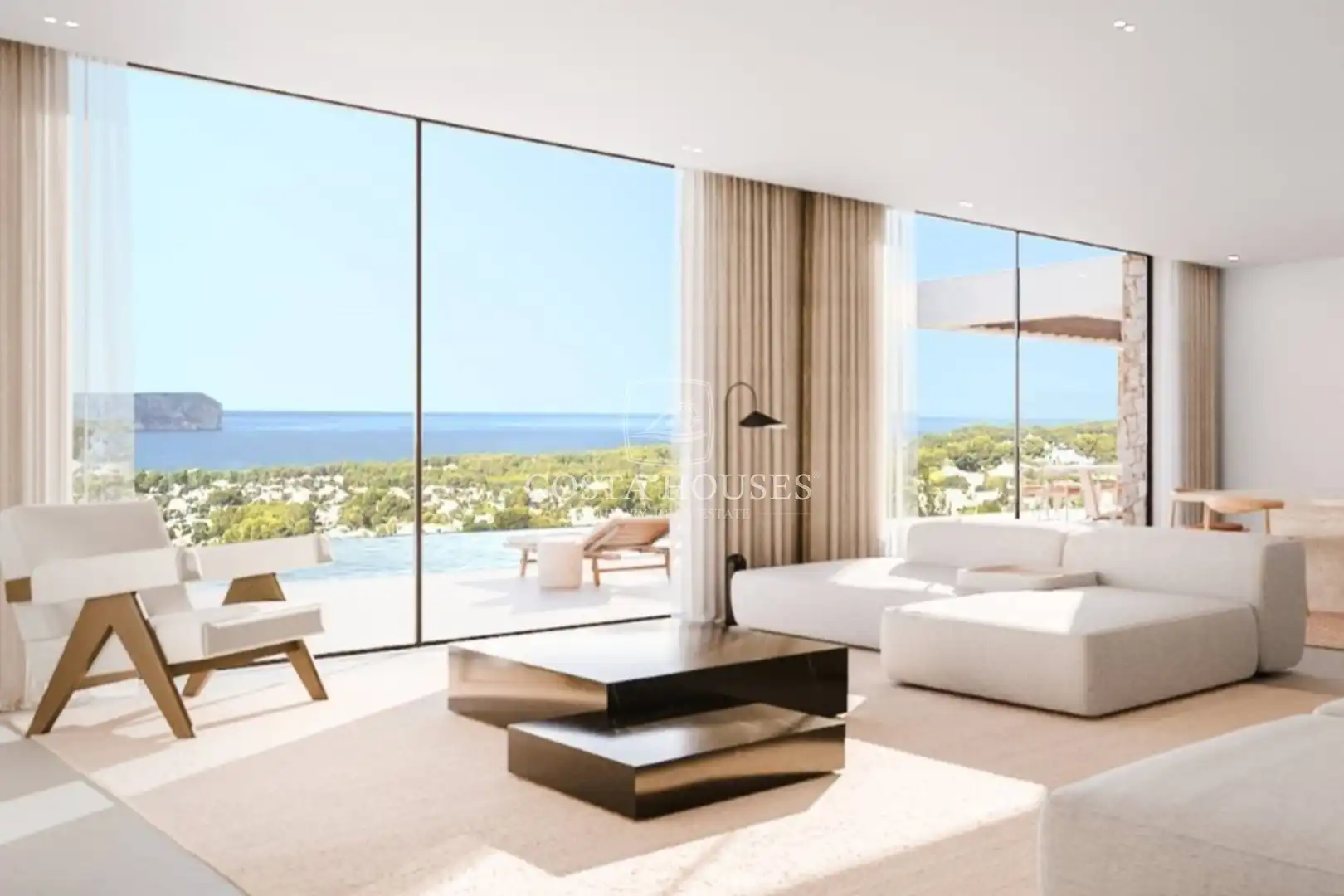 Living room of Houses for sale in Jávea / Xàbia  with Air Conditioner, Private garden and Terrace