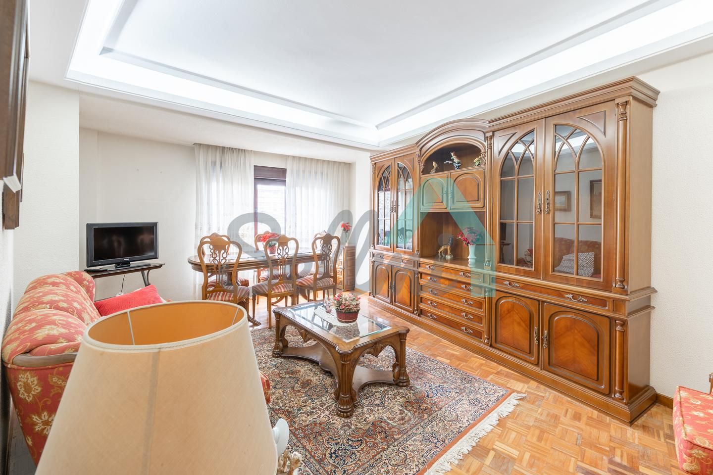 Living room of Flat for rent in Oviedo   with Heating, Parquet flooring and Terrace