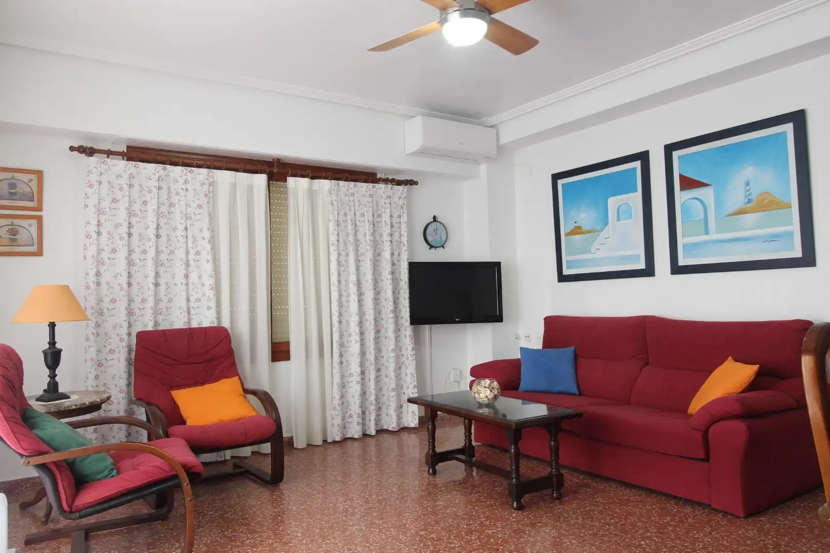 Sala de estar de Apartamento en venta en Cullera con Terraza, Amueblado y Balcón