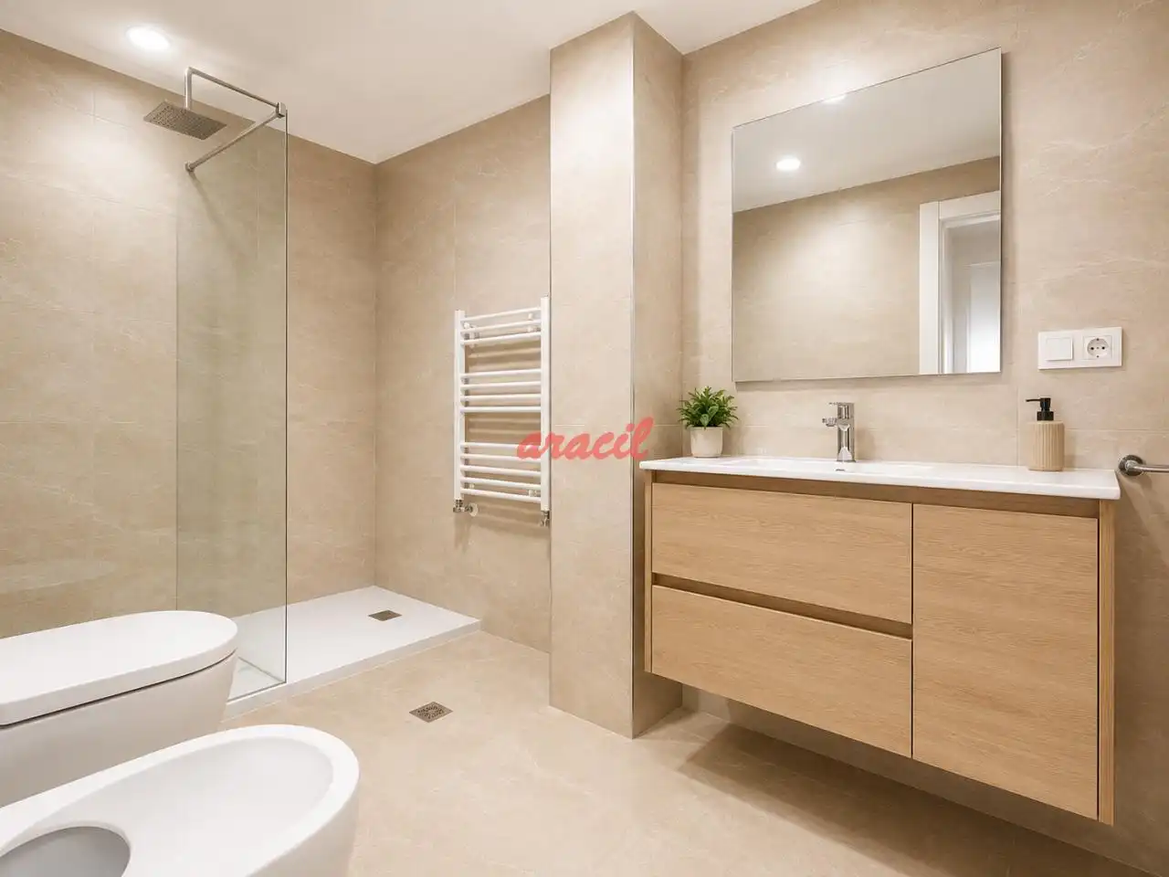 Bathroom of Duplexes for sale in Ourense Capital   with Air Conditioner, Heating and Terrace