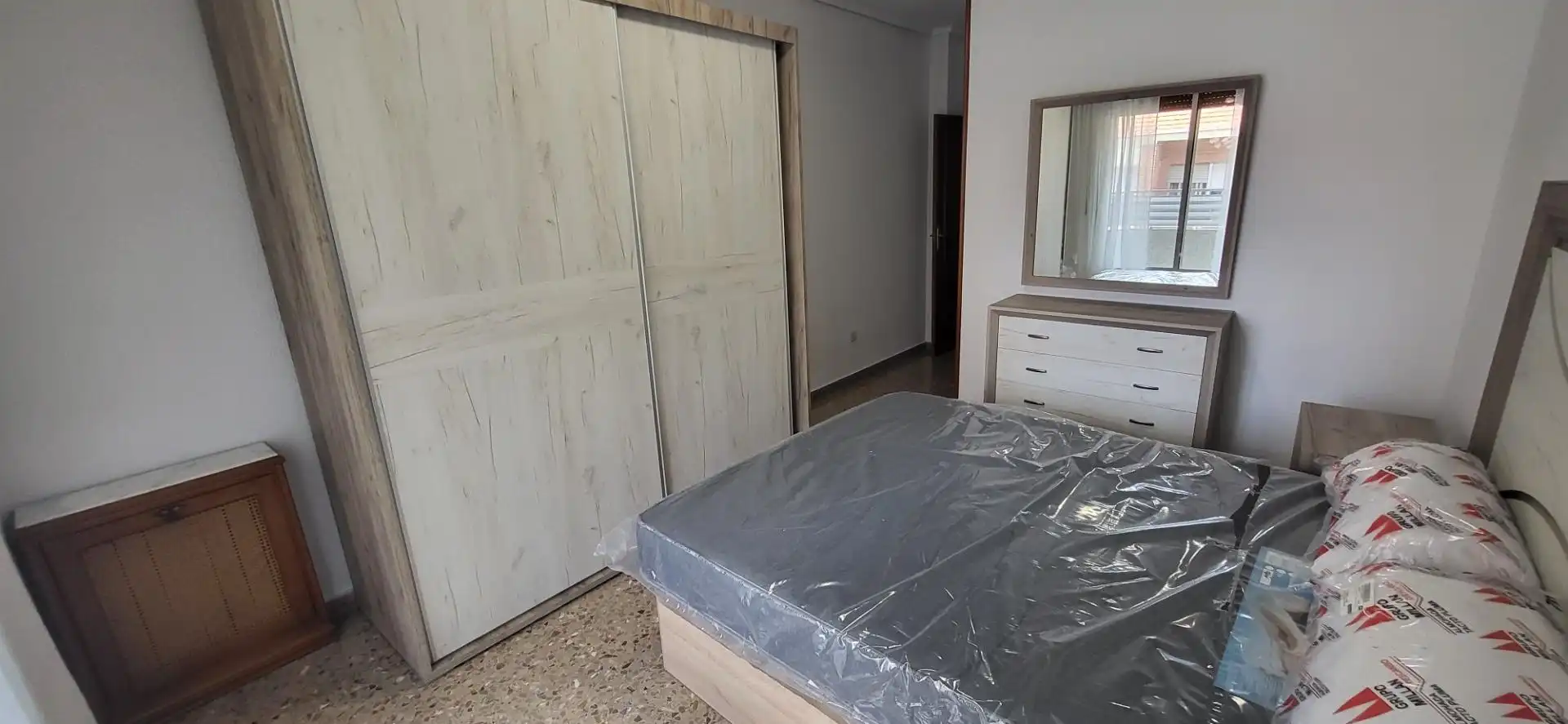 Bedroom of Flat for rent in Albacete  with Air Conditioner, Heating and Furnished