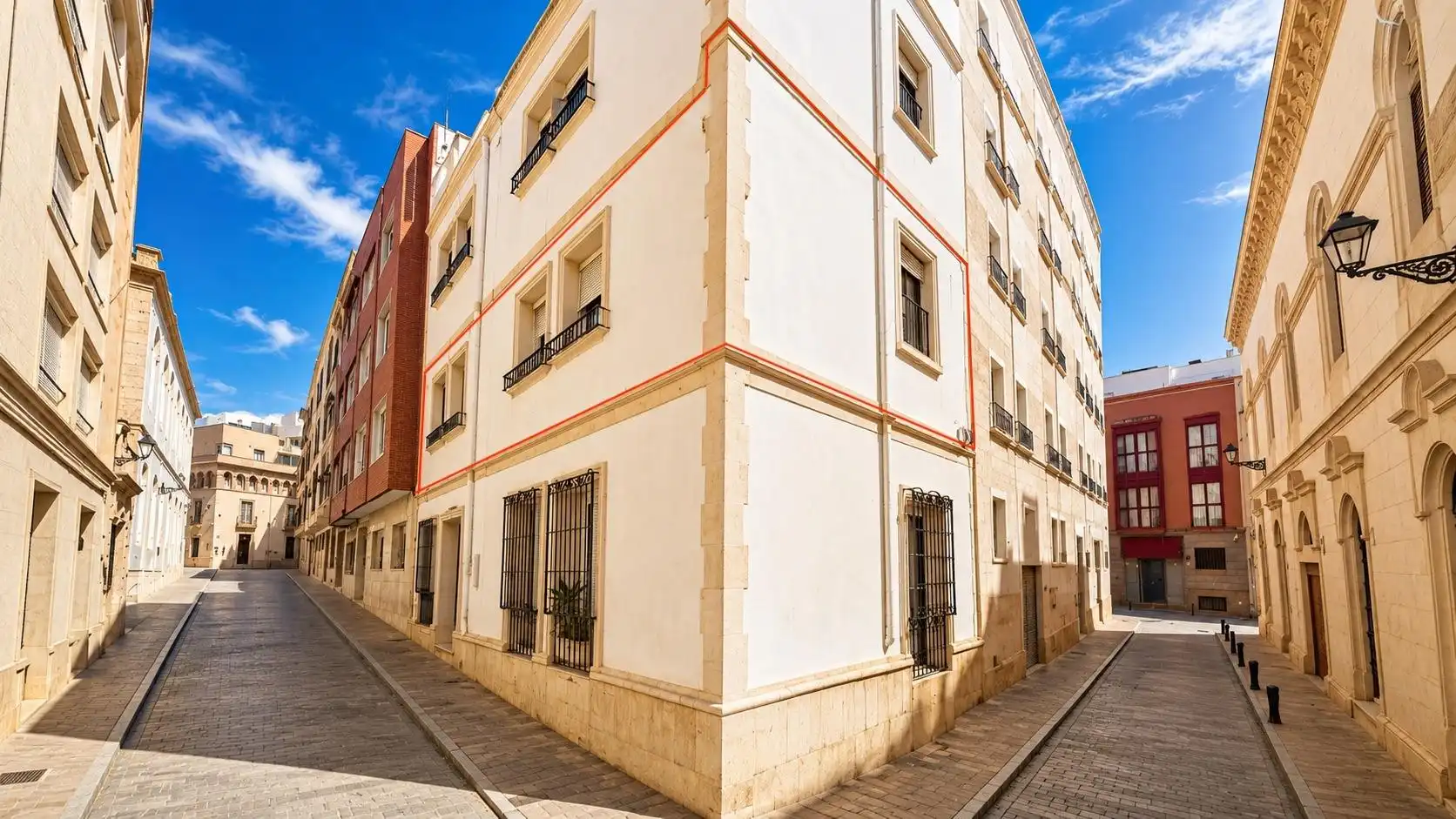 Vista exterior de Piso en venta en Almería con Aire acondicionado, Calefacción y Balcón