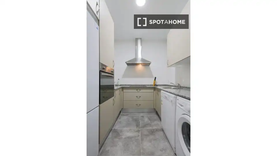 Kitchen of Flat for rent in Madrid  with Air Conditioner, Heating and Furnished