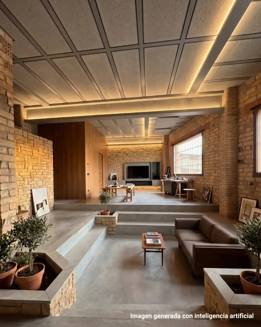 Sala de estar de Casa adosada en venta en Carme