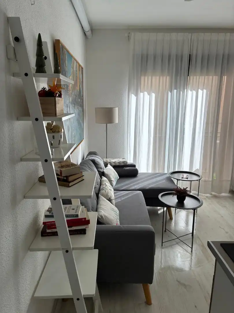 Sala d'estar de Estudi de lloguer en Granada amb Moblat