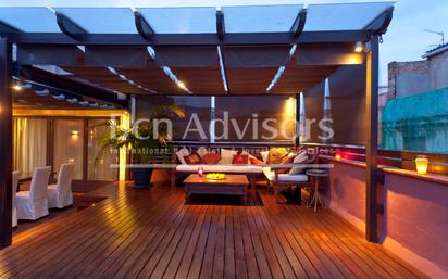 Terrace of Attic for sale in  Barcelona Capital  with Air Conditioner, Heating and Parquet flooring