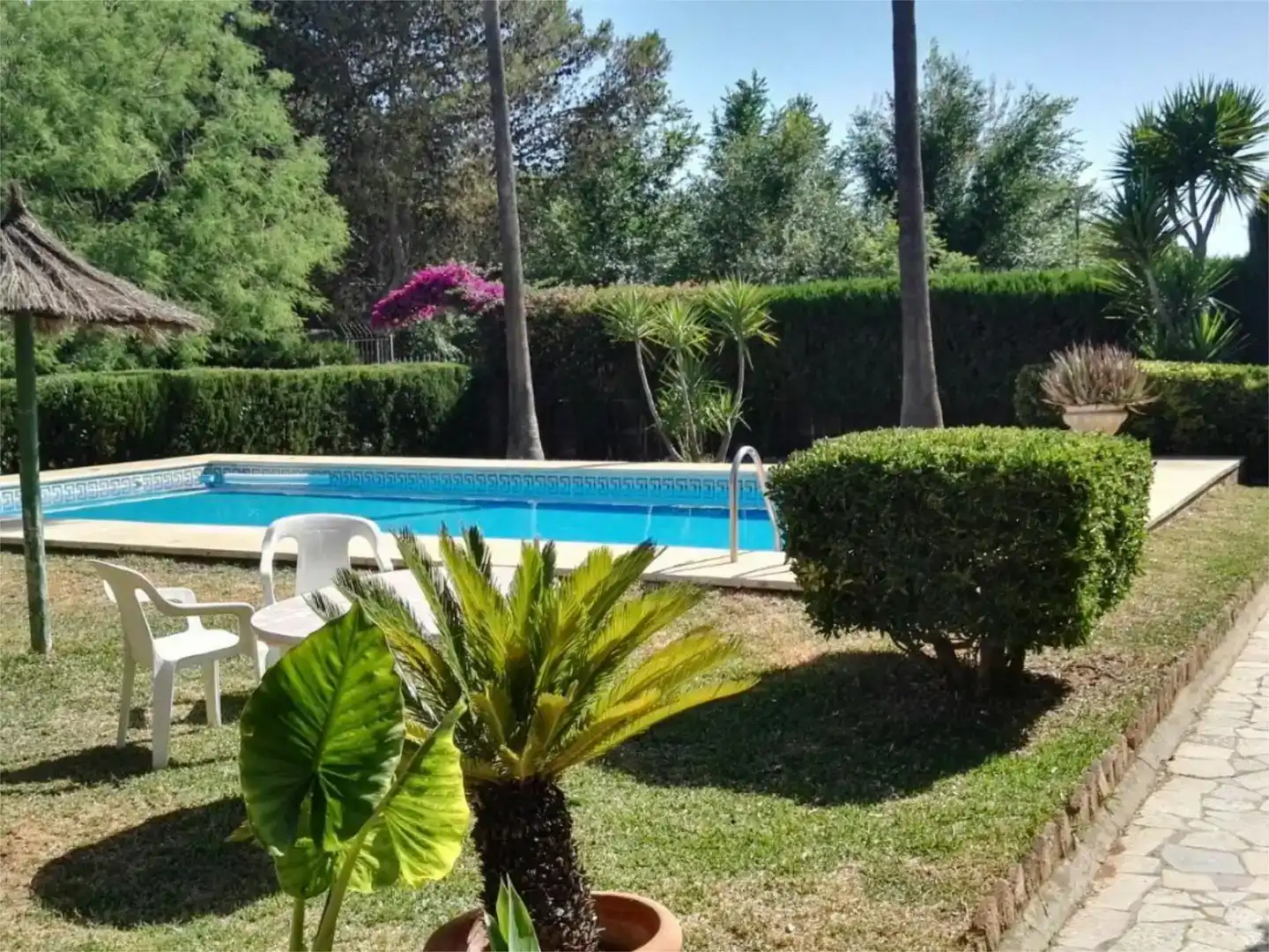 Jardín de Casa o chalet de alquiler en Alcalá de Guadaira con Aire acondicionado, Jardín privado y Piscina