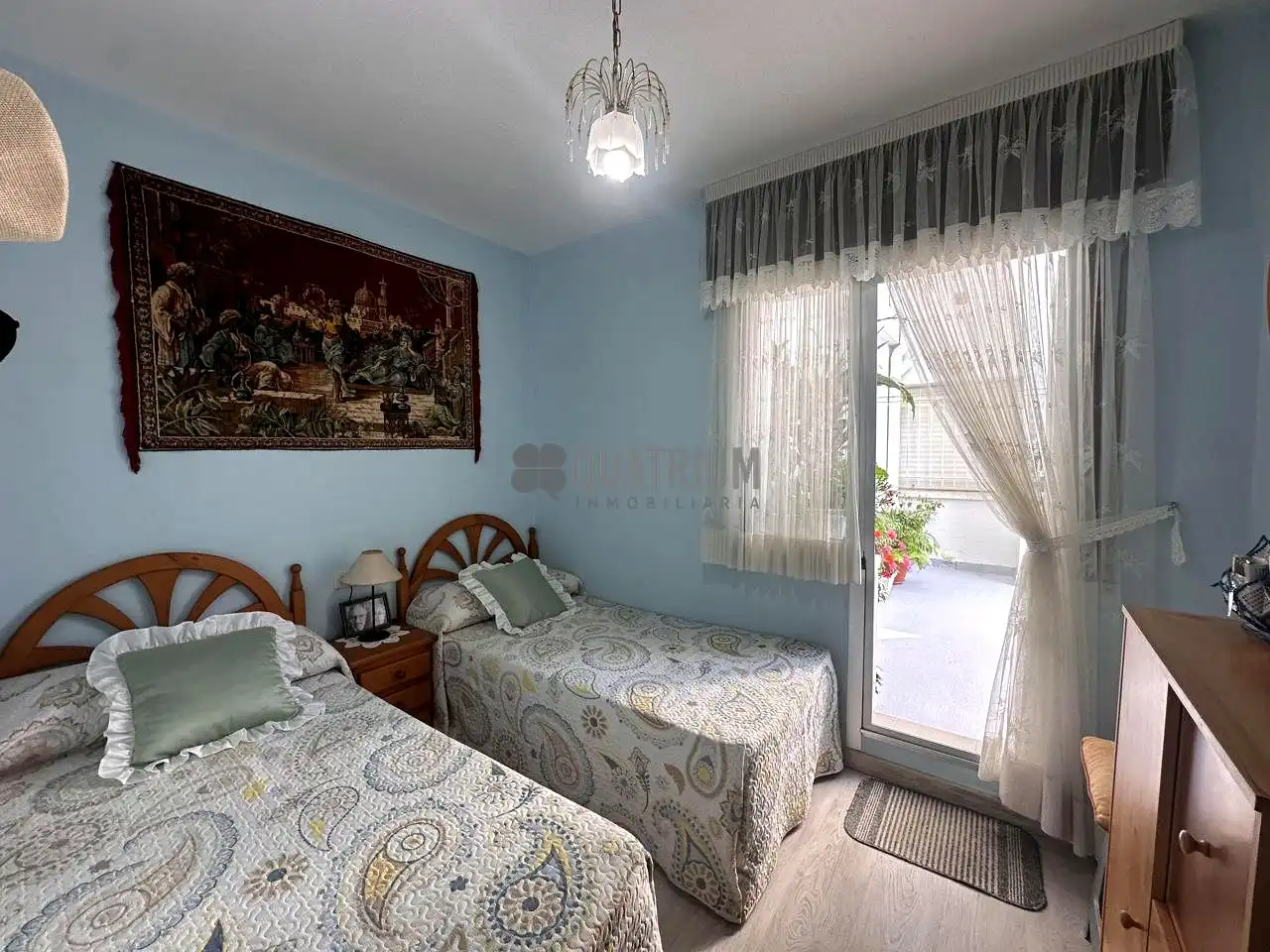 Bedroom of Flat for sale in A Estrada   with Terrace and Furnished