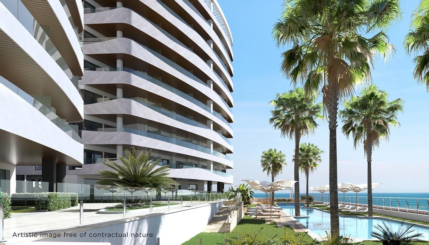 Exterior view of Apartment for sale in La Manga del Mar Menor  with Air Conditioner, Private garden and Terrace