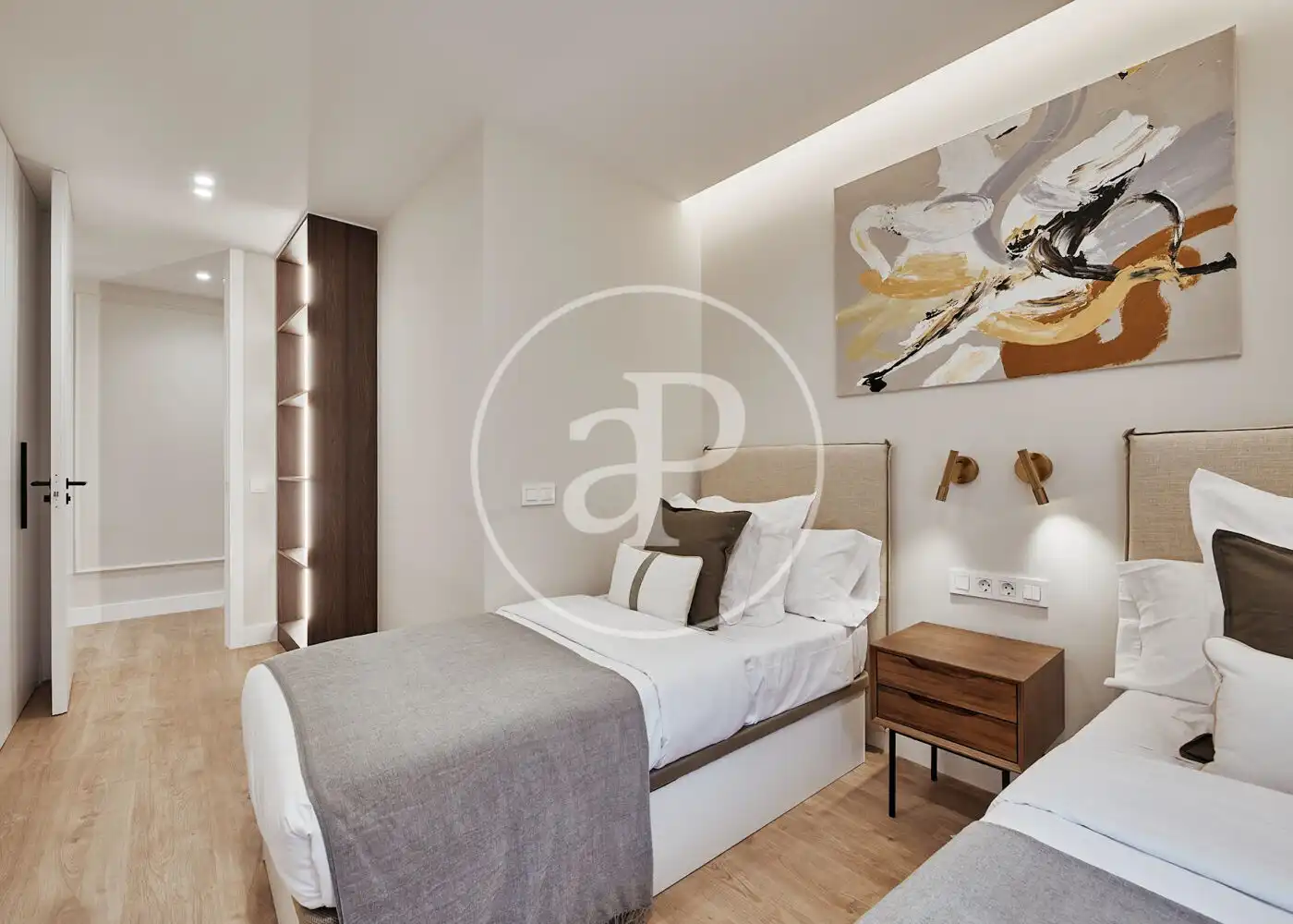 Bedroom of Flat for sale in Madrid  with Air Conditioner, Heating and Terrace