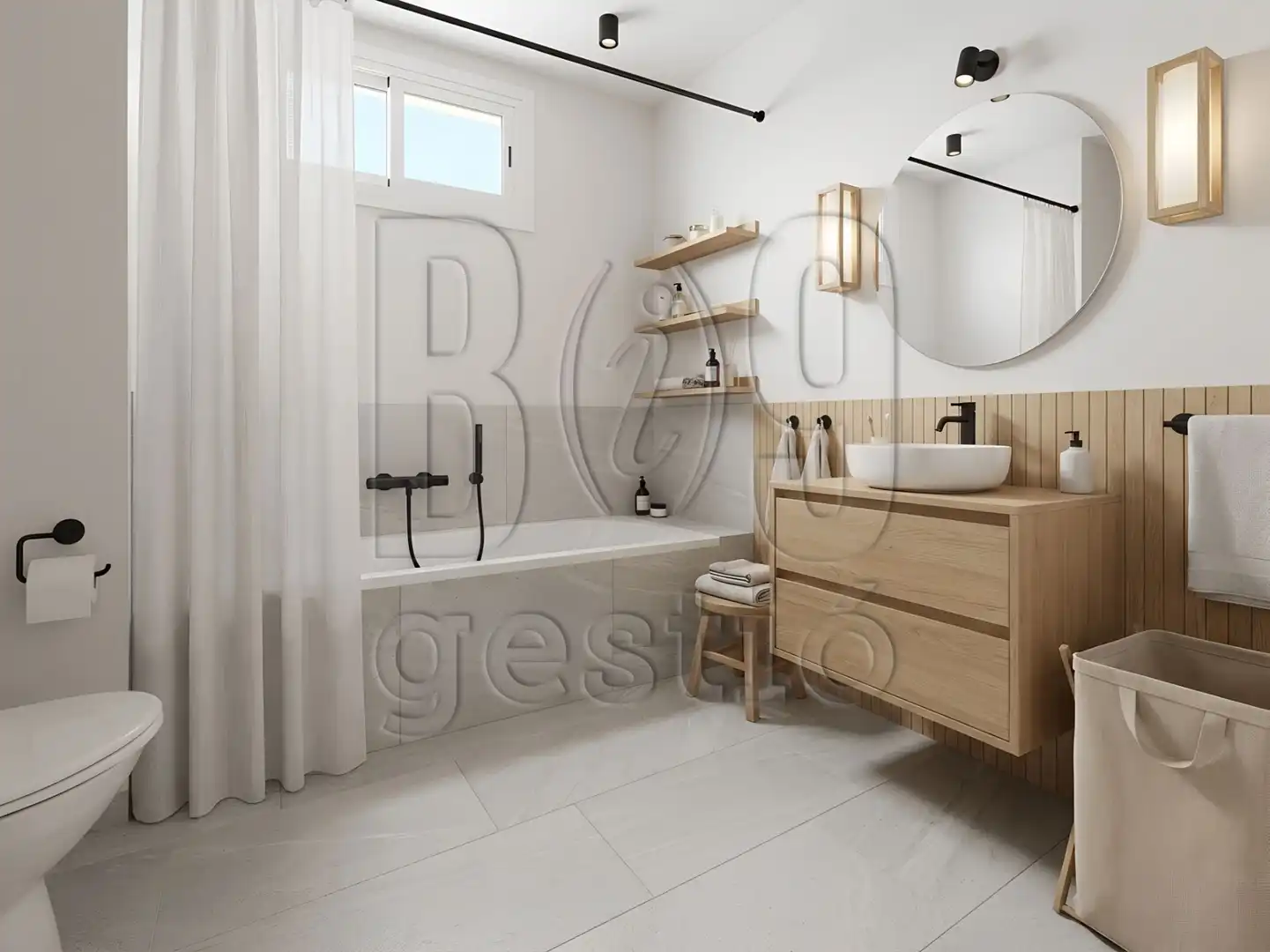 Bathroom of Detached homes for sale in Els Pallaresos  with Air Conditioner, Heating and Private garden