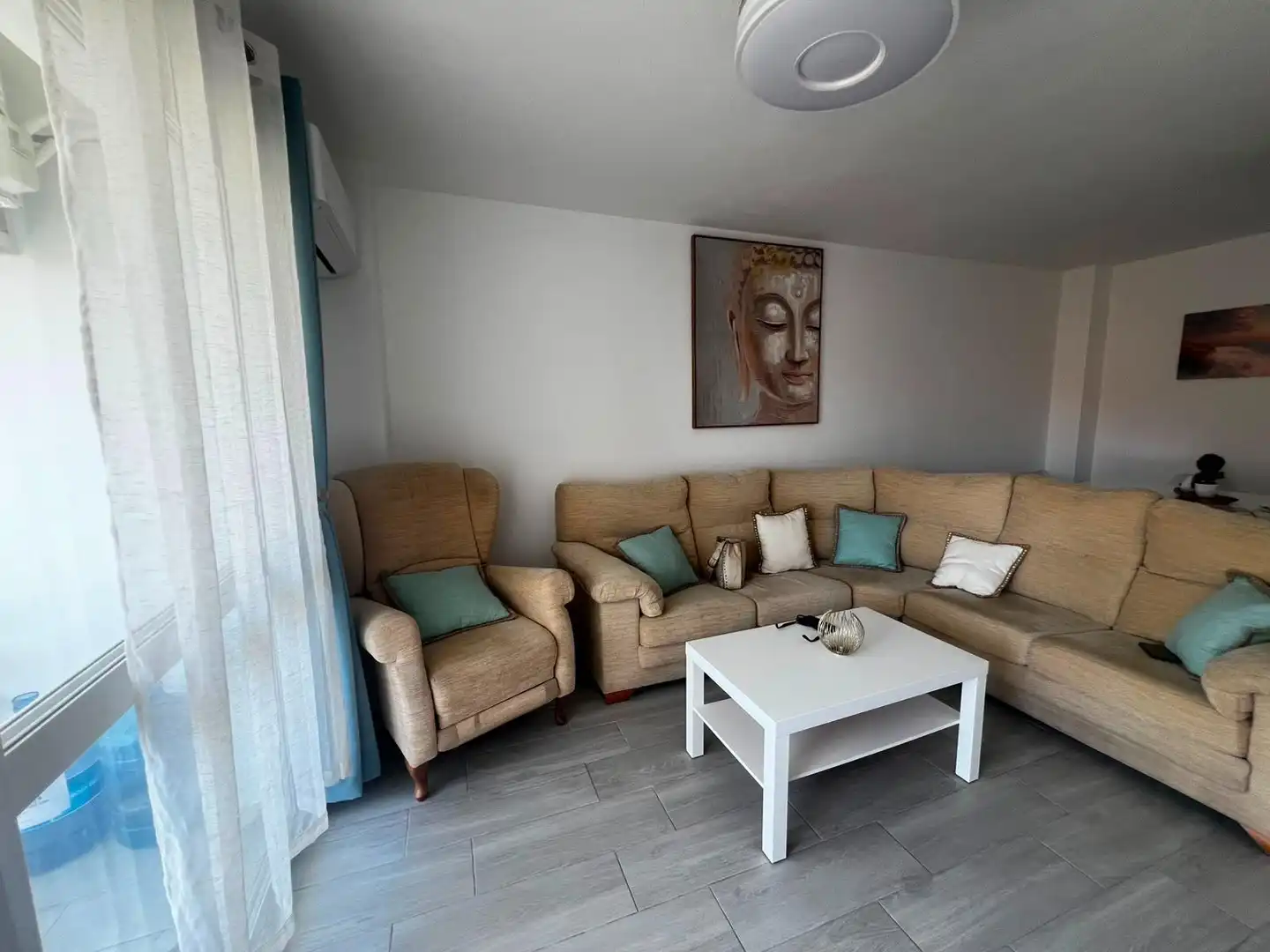 Living room of Flat for sale in Fuengirola  with Private garden, Terrace and Furnished