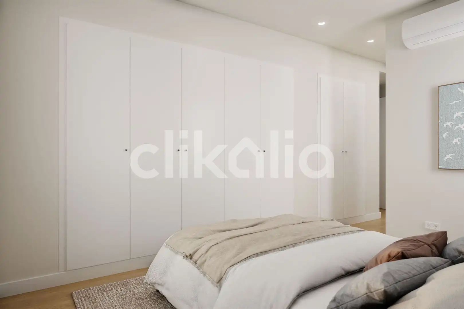 Bedroom of Flat for sale in Sevilla  with Air Conditioner, Private garden and Terrace