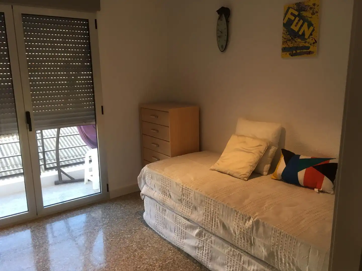 Bedroom of Flat for sale in Valencia  with Air Conditioner, Terrace and Furnished