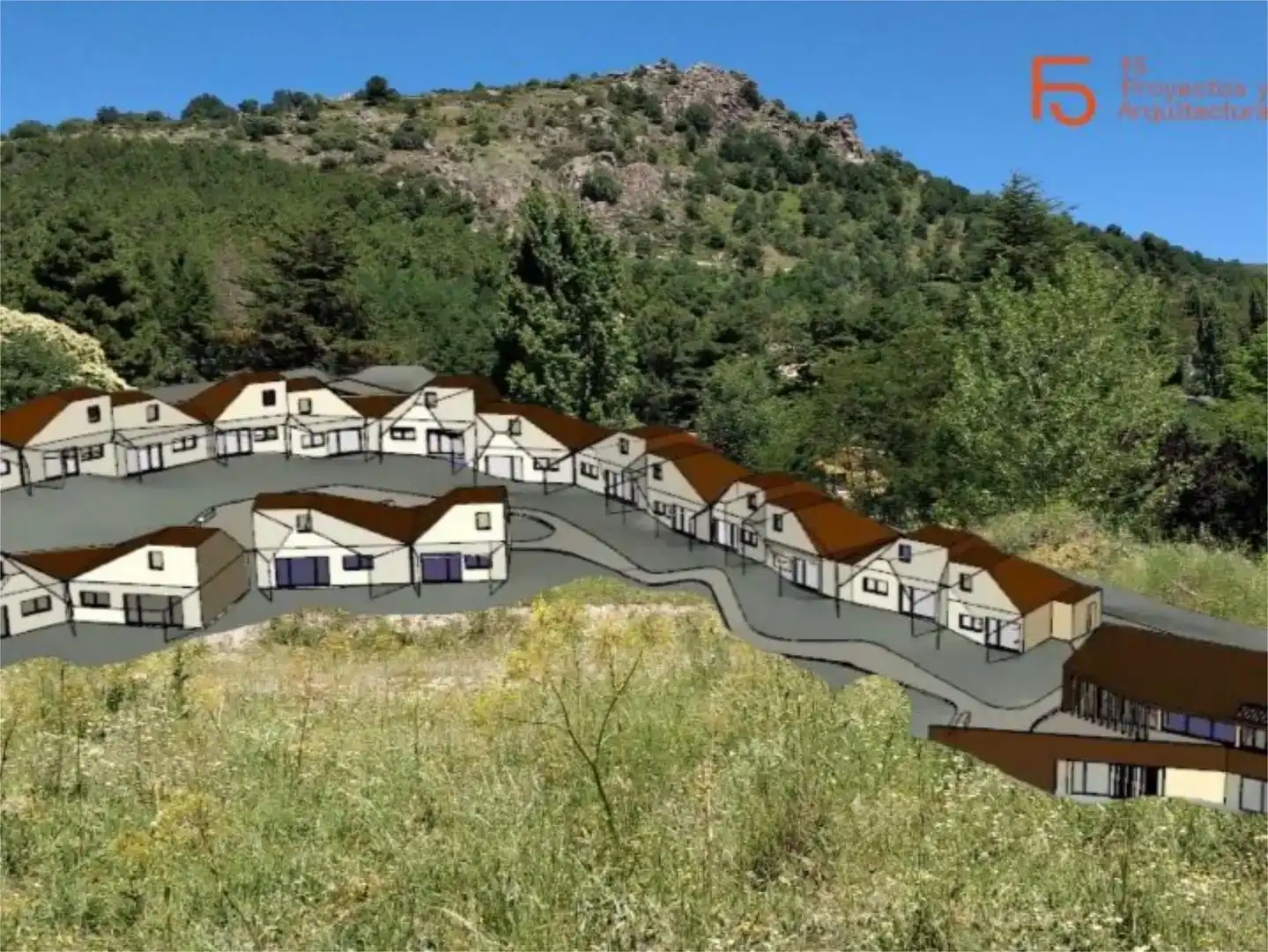Vista exterior de Casa adosada en venda en Bustarviejo amb Jardí privat i Traster