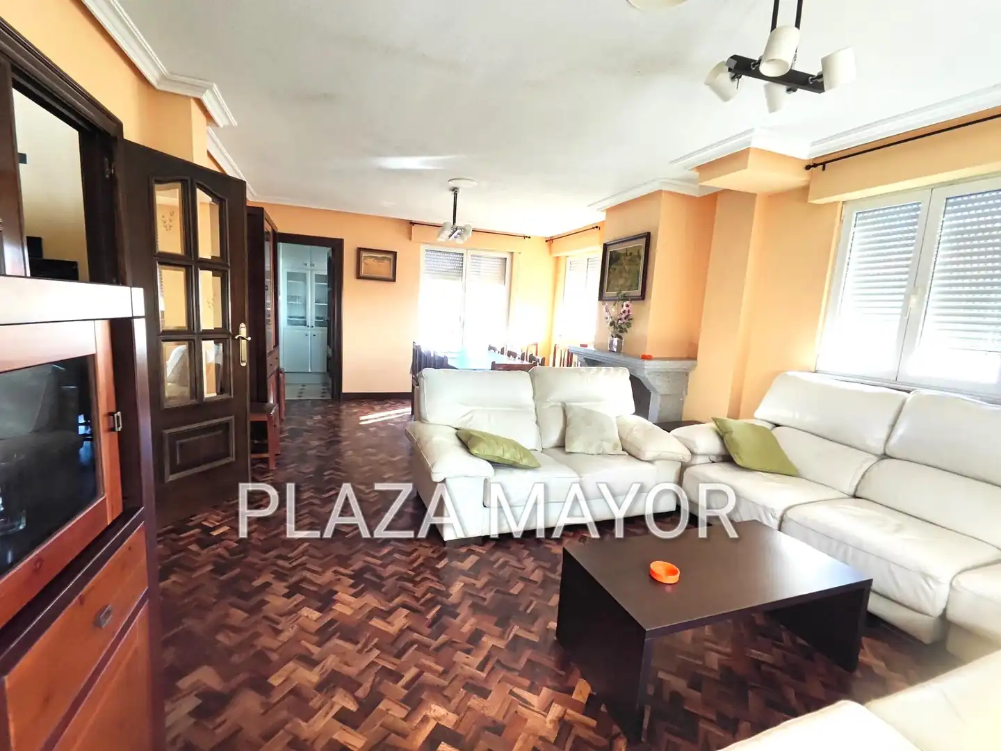 Sala de estar de Casa o chalet en venta en Calzada de Valdunciel con Calefacción, Jardín privado y Parquet