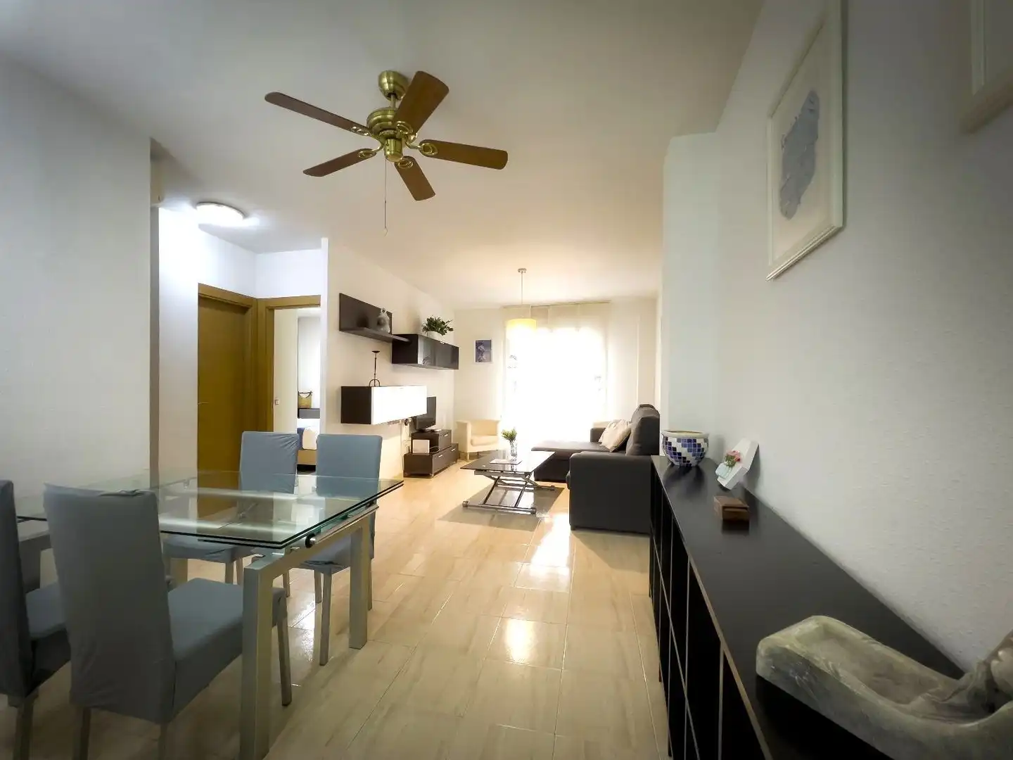 Sala de estar de Piso de alquiler en Málaga con Aire acondicionado y Amueblado