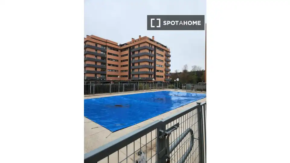 Swimming pool of Flat for share in Madrid  with Air Conditioner, Heating and Furnished
