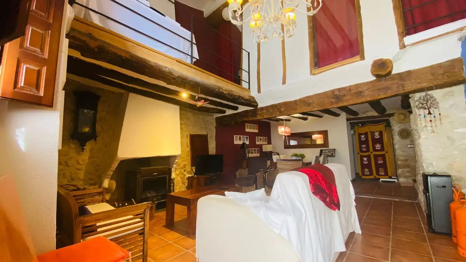 Sala de estar de Finca rústica en venta en Morella con Trastero