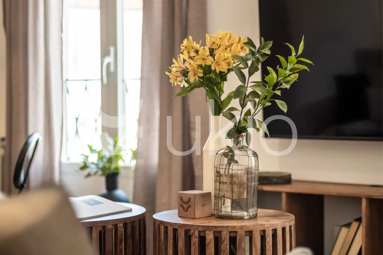 Sala de estar de Apartamento de alquiler en Madrid con Aire acondicionado, Calefacción y Amueblado