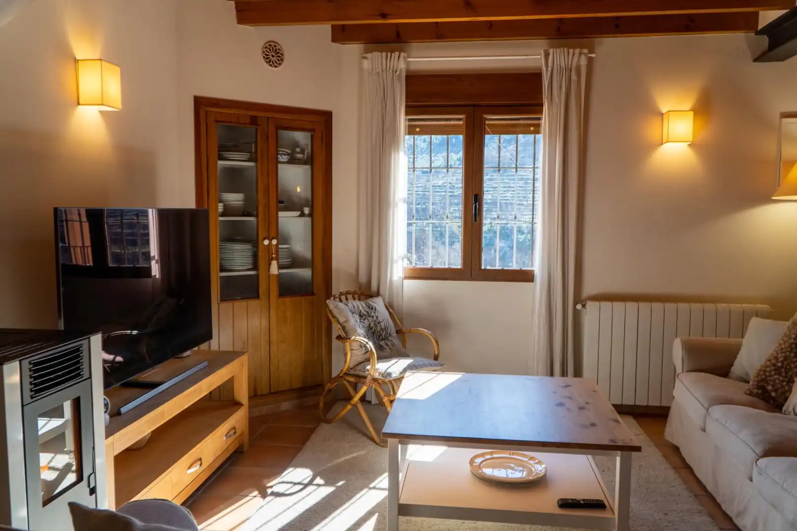 Living room of Country homes for sale in Penàguila  with Heating, Private garden and Terrace