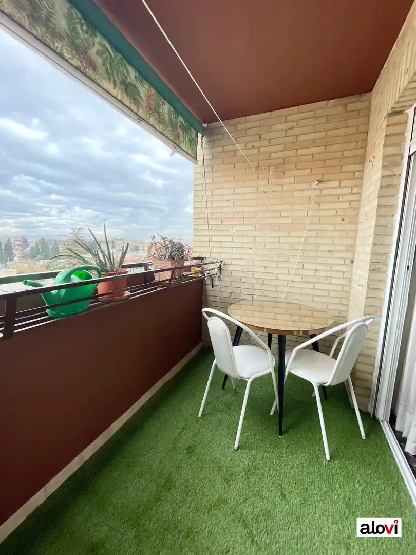 Balcony of Flat for rent in Granada  with Furnished and Balcony