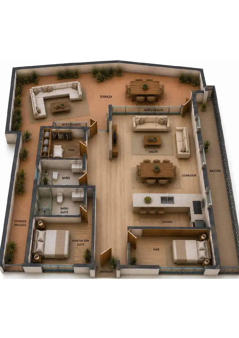 Piso en venta en La Ràpita con Aire acondicionado, Jardín privado y Terraza