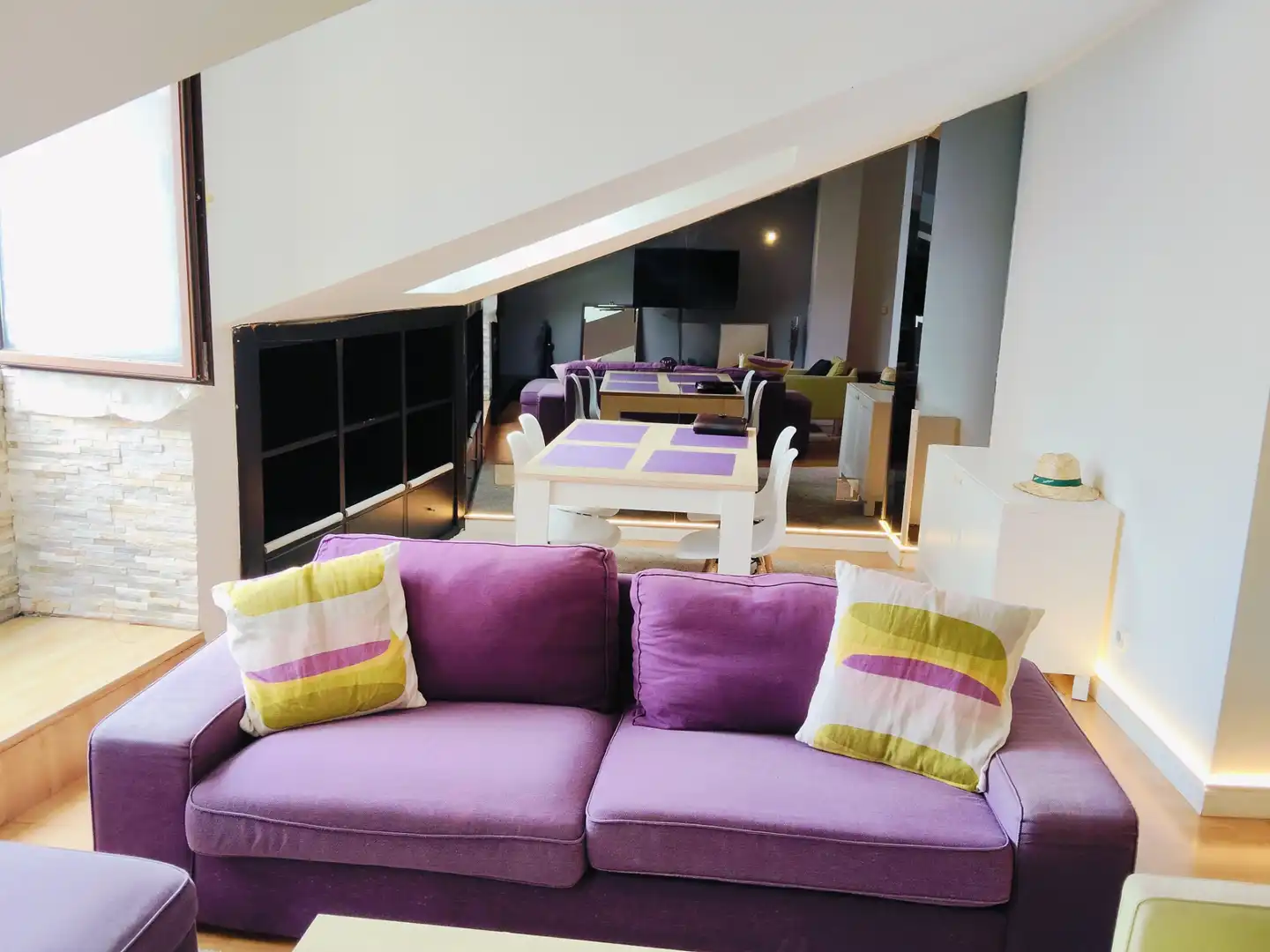 Sala de estar de Dúplex en venta en Santander con Calefacción, Parquet y Amueblado